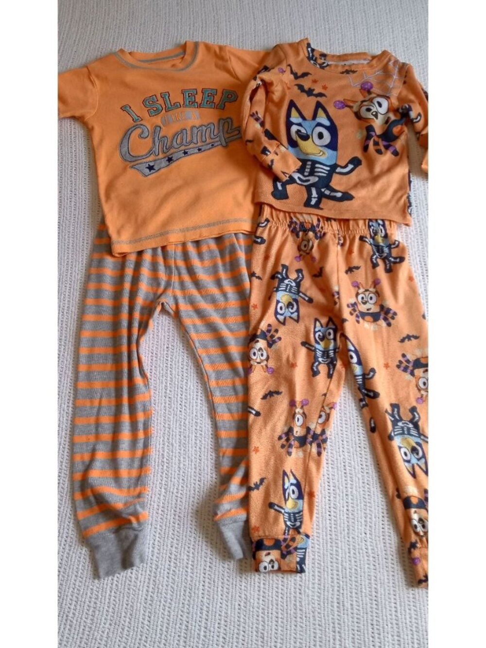 Bundle 2 Pairs 3T Pajamas, Bluey Halloween, Simple Joys